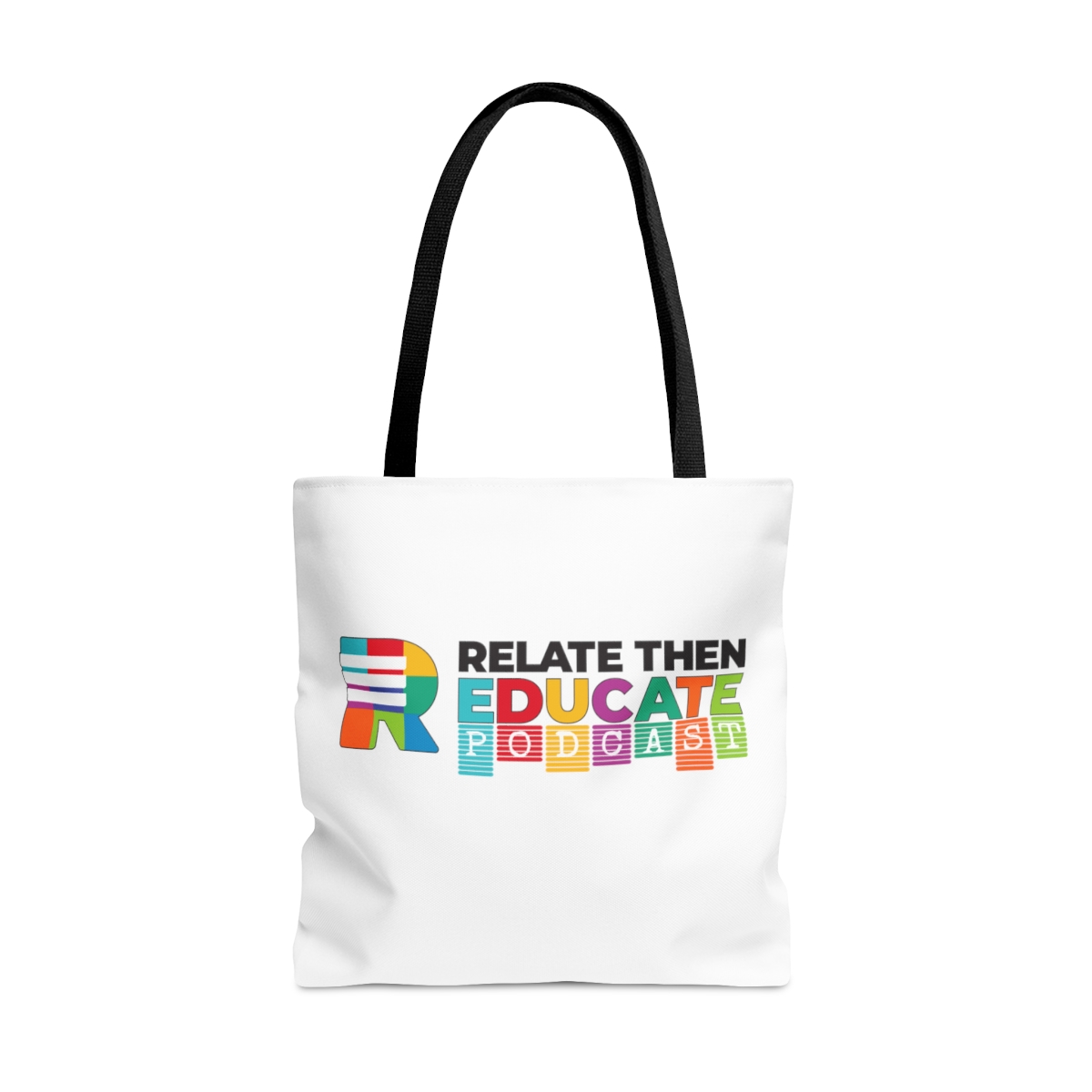 Relate Then Educate Podcast Tote Bag for Teachers product thumbnail image