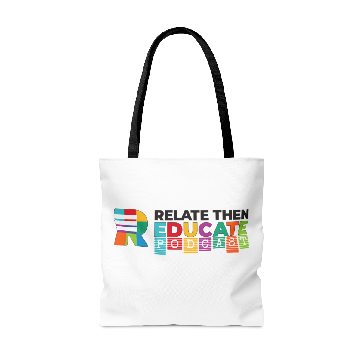 Relate Then Educate Podcast Tote Bag for Teachers product thumbnail image