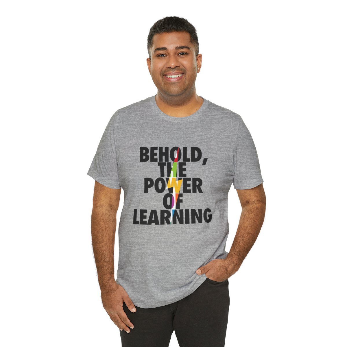 Behold the Power of Learning - Unisex Jersey Short Sleeve Tee for Teachers product thumbnail image