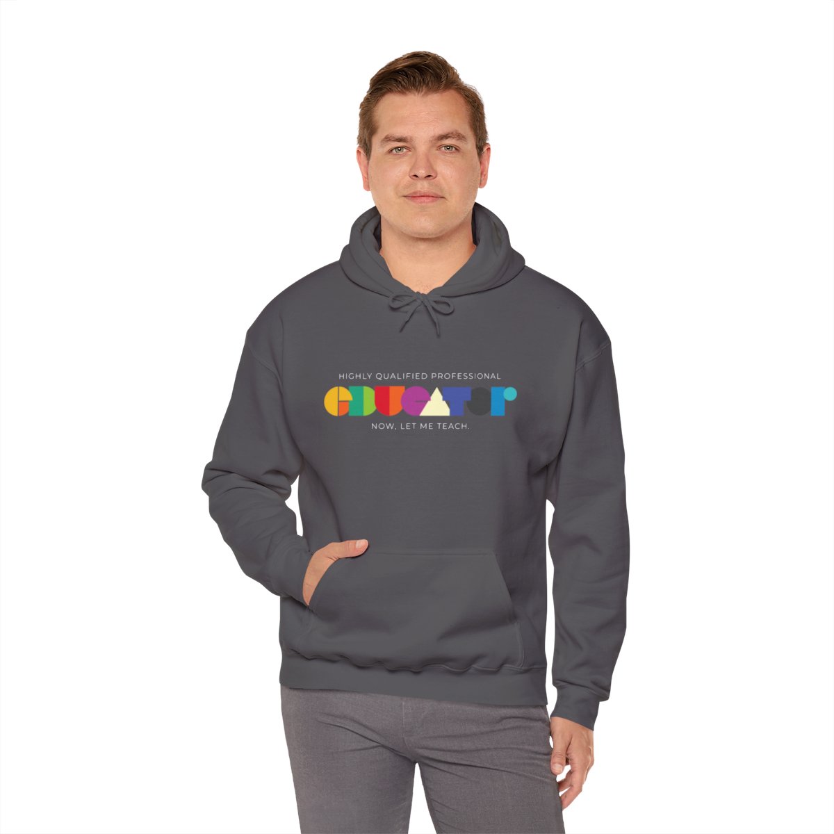 Highly Qualified Educator - Unisex Heavy Blend Hooded Sweatshirt for Teachers product thumbnail image