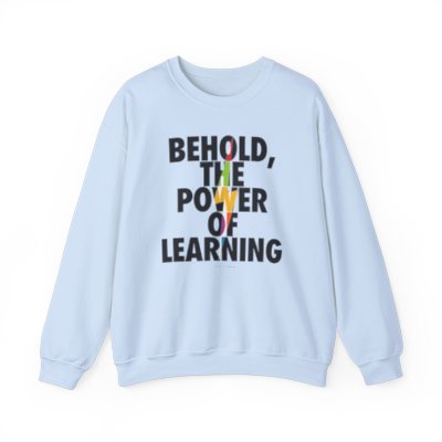 The Power of Learning - Unisex Heavy Blend Crewneck Sweatshirt for Teachers