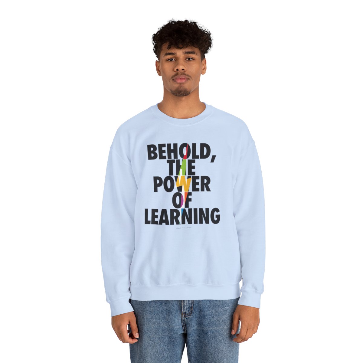 The Power of Learning - Unisex Heavy Blend Crewneck Sweatshirt for Teachers product thumbnail image