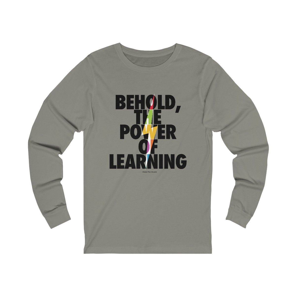 The Power of Learning - Unisex Jersey Long Sleeve Tee for Teachers product thumbnail image