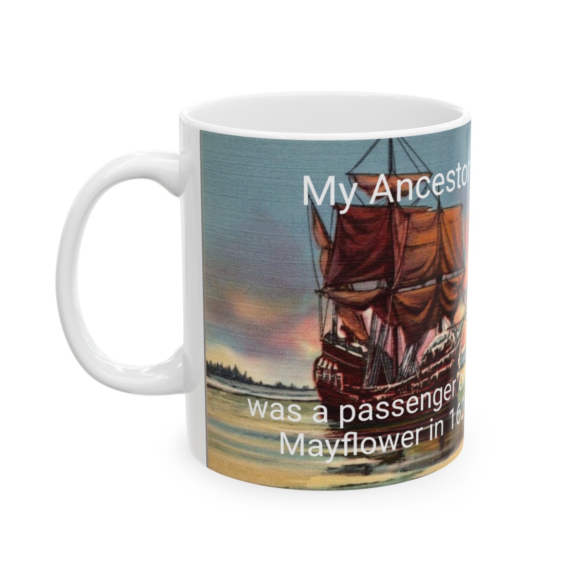 Mayflower Legacy Vintage Postcards - Ceramic Coffee Mug 11oz product thumbnail image