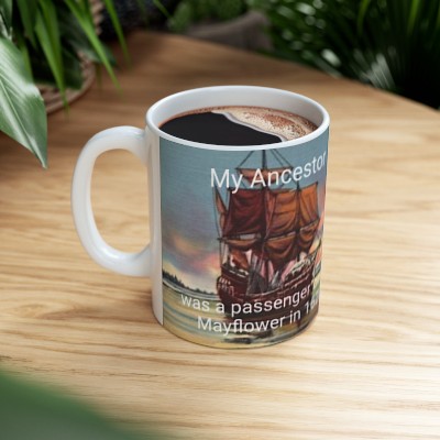 Mayflower Legacy Vintage Postcards - Ceramic Coffee Mug 11oz