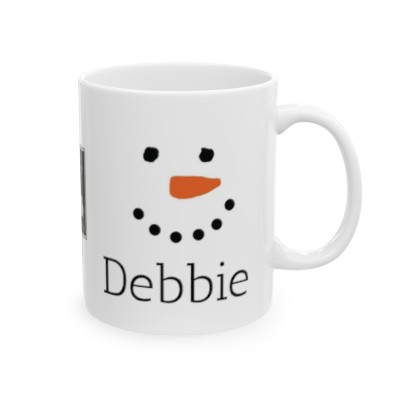 Ceramic Mug 11oz - Snowman - Debbie
