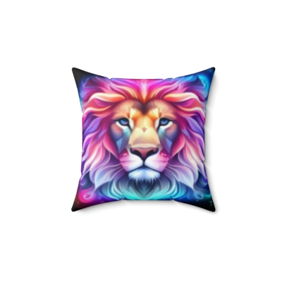 LEO ASTROLOGYFaux Suede Square Pillow ©