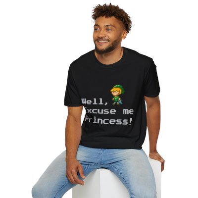 Knightly Charm: Well, Excuse Me, Princess! Unisex Softstyle T-Shirt