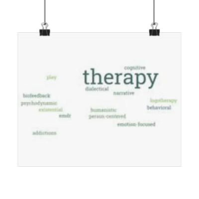 Therapy Matte Horizontal Posters