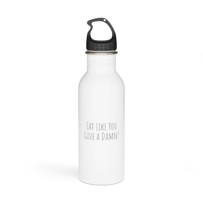 Eat Like You Give a Damn Stainless Steel Water Bottle