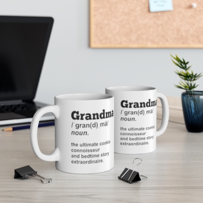 Grandma Definition Mug: The Ultimate Cookie Connoisseur, Grandma gift, Gifts for Grandma, Nana gift, Mothers day gift Ceramic Mug 11oz