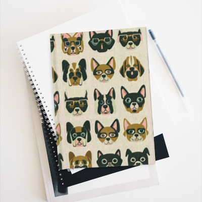 Modern Dogs Blank Journal, Sketchbook or Dream Diary