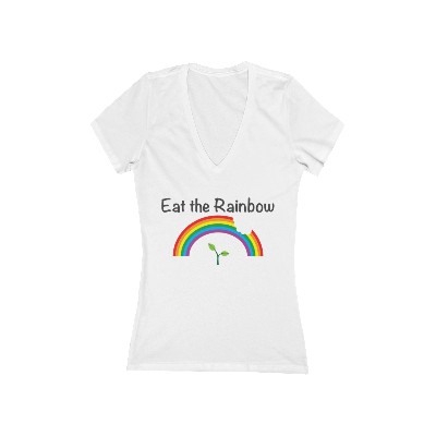 "Eat the Rainbow" Women's V-Neck Tee