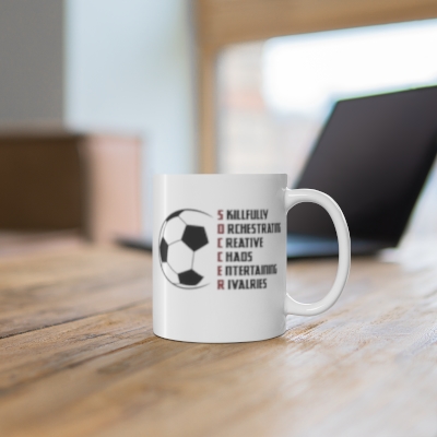 Soccer Acronym Ceramic Mug 11oz
