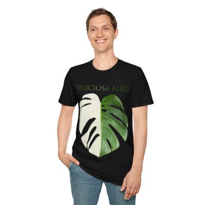 Deliciosa Albo Leaf: Nature's Delicate Beauty | Unisex Softstyle T-Shirt 