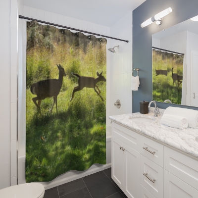 Two Deer Shower Curtain