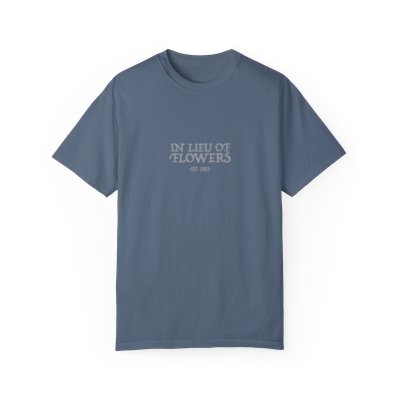 In Lieu Of Flowers Gray Est. 2021 (front only)
