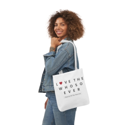 Love The Whosoever  - Polyester Canvas Tote Bag (AOP)