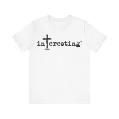 inTeresting T Shirt White w/ Black Print
