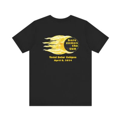 Sun Goddess Total Solar Eclipse 2024 T-Shirt Two-sided Printing - Limited Edition Cosmic Apparel