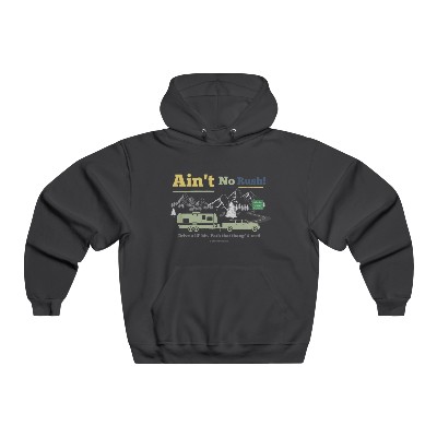 "Ain't No Rush" - 2ShortDays - Black - NUBLEND® Hooded Sweatshirt