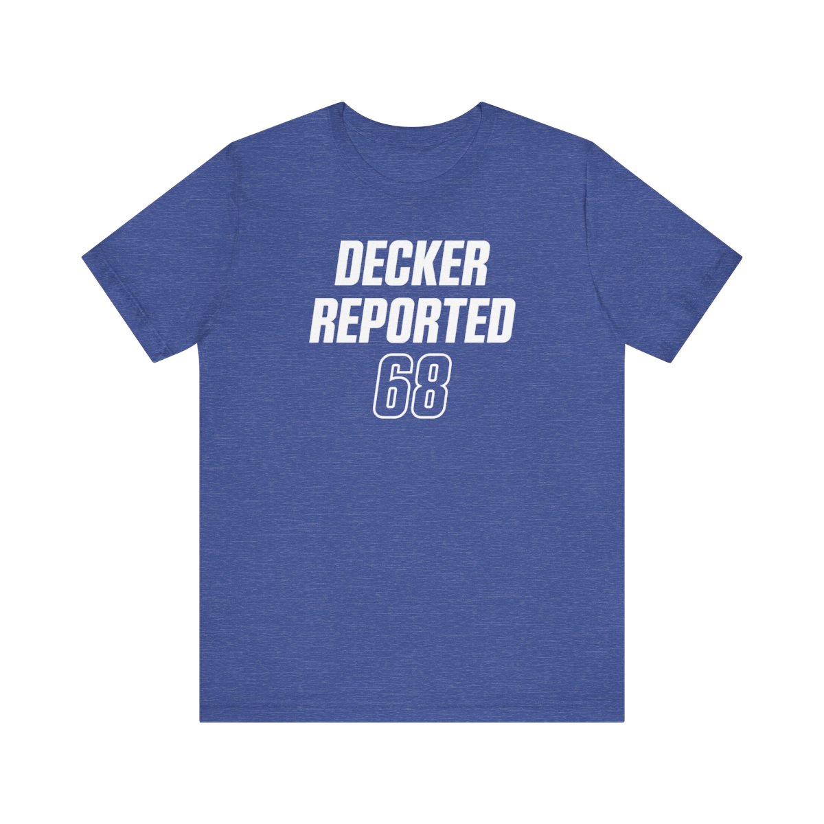 Decker Reported Unisex Jersey Short Sleeve Tee product main image