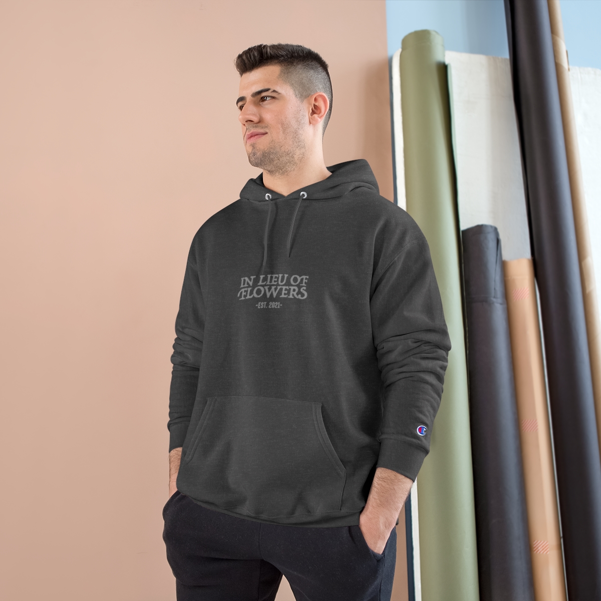 In Lieu Of Flowers Champion Hoodie product thumbnail image