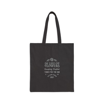 In Lieu Of Flowers Cotton Canvas Tote Bag