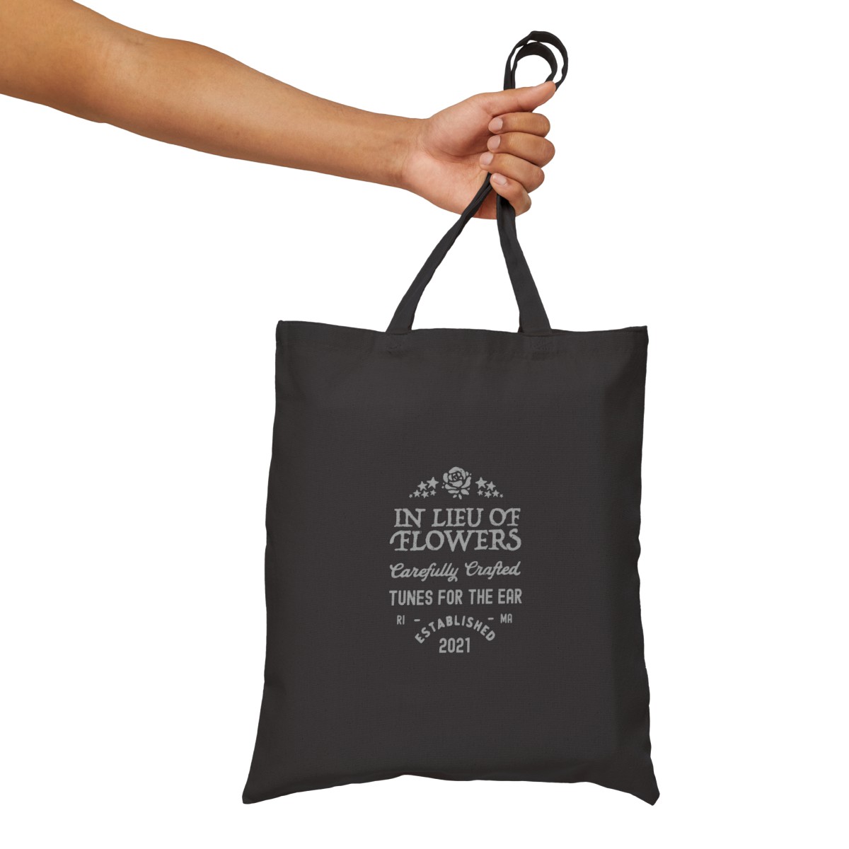 In Lieu Of Flowers Cotton Canvas Tote Bag product thumbnail image