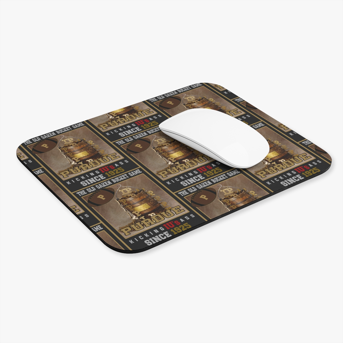 Purdue Hates IU .... The Old Oaken Bucket Game Kicking IU's Ass Since 1925 Mouse Pad (Rectangle) product thumbnail image