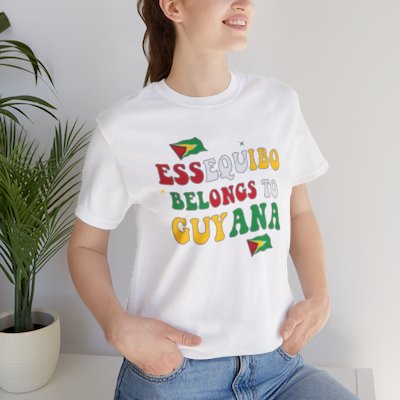 Beautiful Patriotic "Essequibo Belongs to Guyana" T-shirt for Male and Female (Unisex)