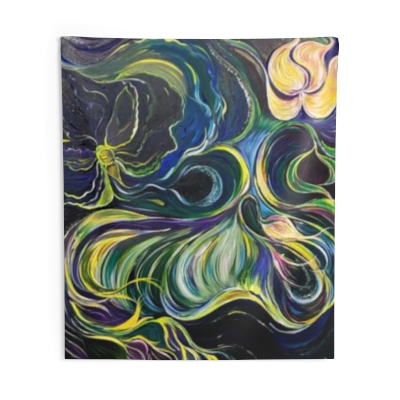 Night Sounds Art by HannahMaria Indoor Wall Tapestries