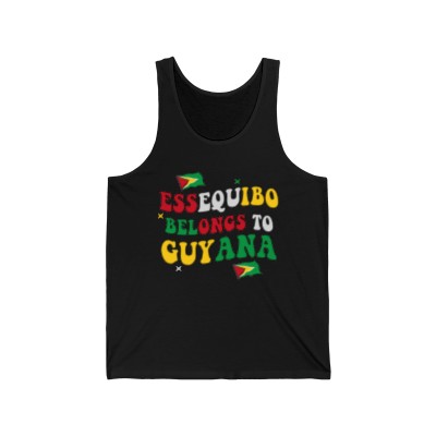 Stunning Patriotic "Essequibo Belongs to Guyana" Tank Top Jersey for Male and Female (Unisex)