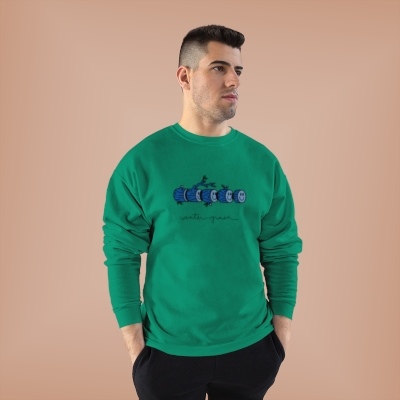 Unisex EcoSmart® crewneck sweatshirt with winter log logo
