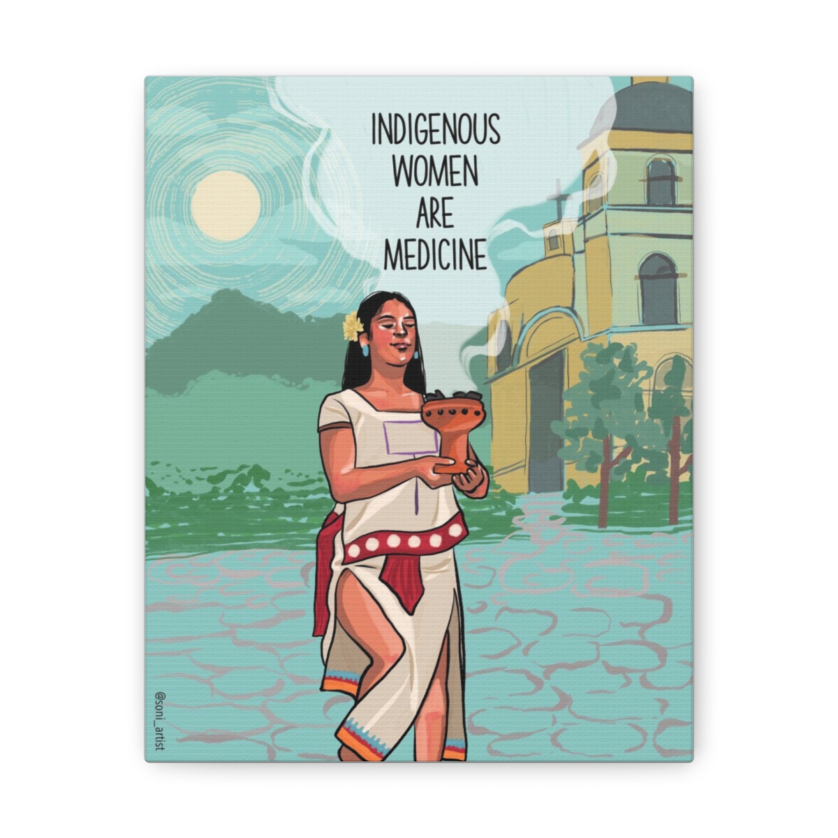 "Indigenous women are medicine" Canvas Gallery Wraps product thumbnail image