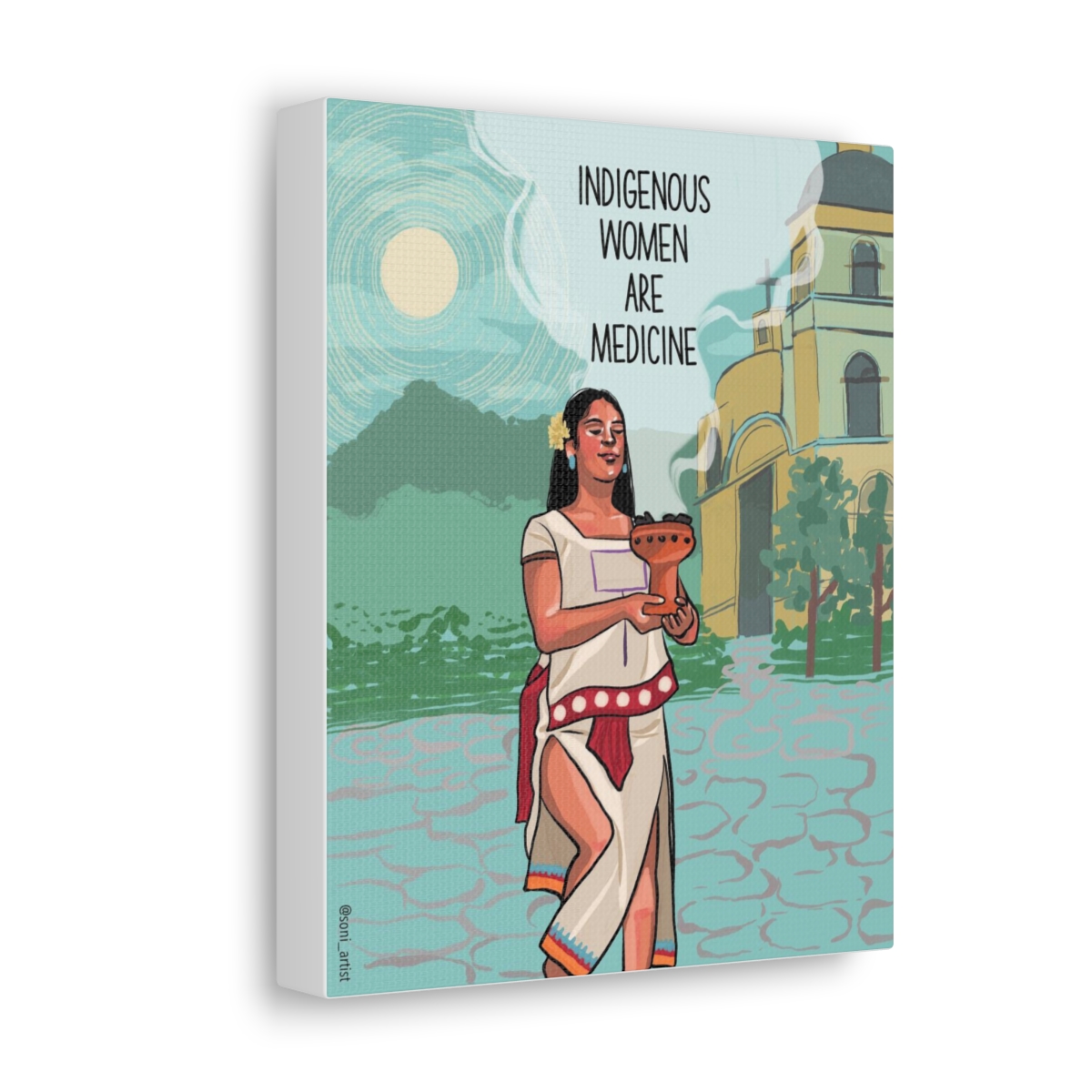 "Indigenous women are medicine" Canvas Gallery Wraps product thumbnail image