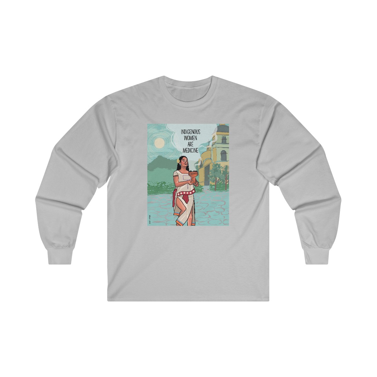 "Indigenous women are medicine" Ultra Cotton Long Sleeve Tee product thumbnail image