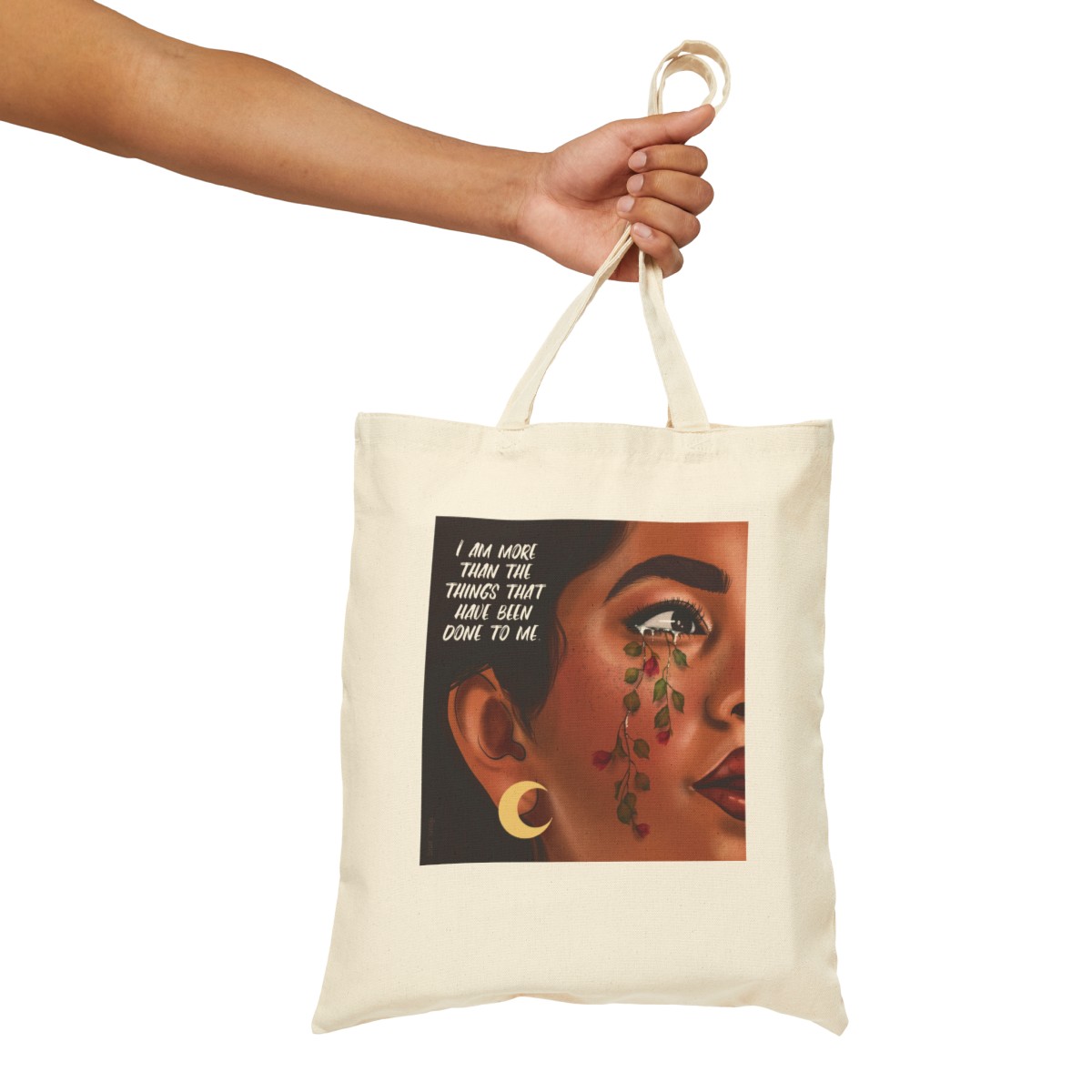 "I am more" Cotton Canvas Tote Bag product thumbnail image