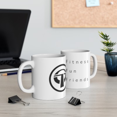 OTG Logo + Fitness Fun Friends - Ceramic Mug 11oz