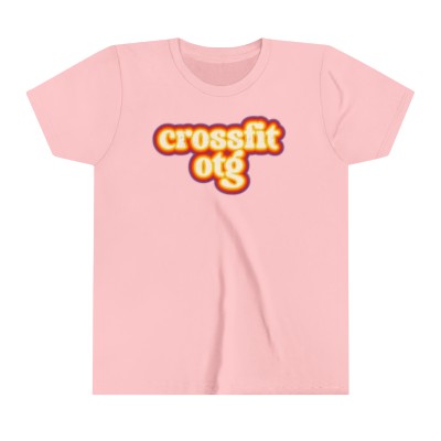 Youth Short Sleeve Tee - crossfit otg - retro outline design + future fire-breather on back