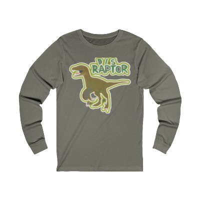 Dis Raptor - New Species Found - Unisex Jersey Long Sleeve Tee - Choose Color