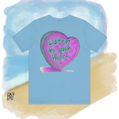 Listen to Your Heart Candy - Unisex Jersey Short Sleeve Tee