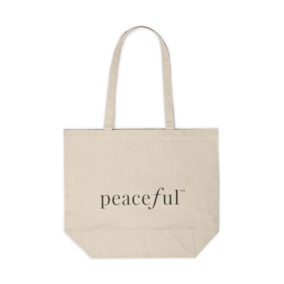 Peaceful Canvas Shopping Tote