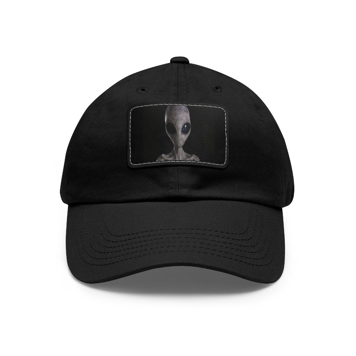 Dad ALIEN Hat with Leather Patch (Rectangle) product thumbnail image