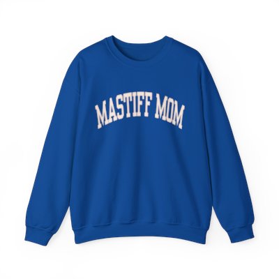 mastiff mom sweatshirt - blue