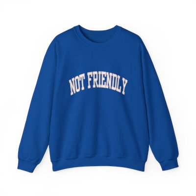 not friendly sweatshirt - blue