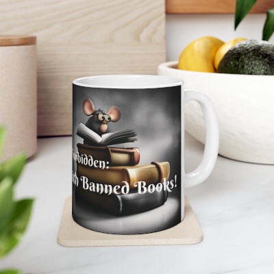 2024 Political Gift - Banned Books - Freedom to Read - Embrace the Forbidden: Unlock Your Mind With Banned Books - Ceramic Mug 11oz