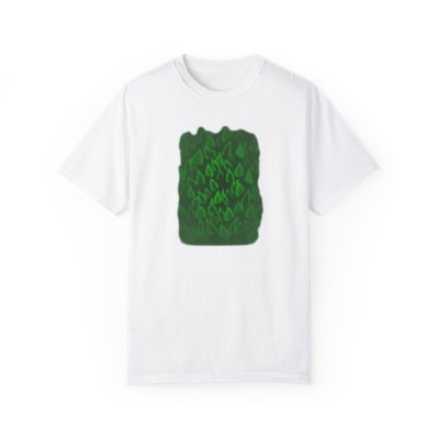 Green Flames - Digital Drawing Cut Out- buy Frankie Tees - Unisex Garment-Dyed T-shirt