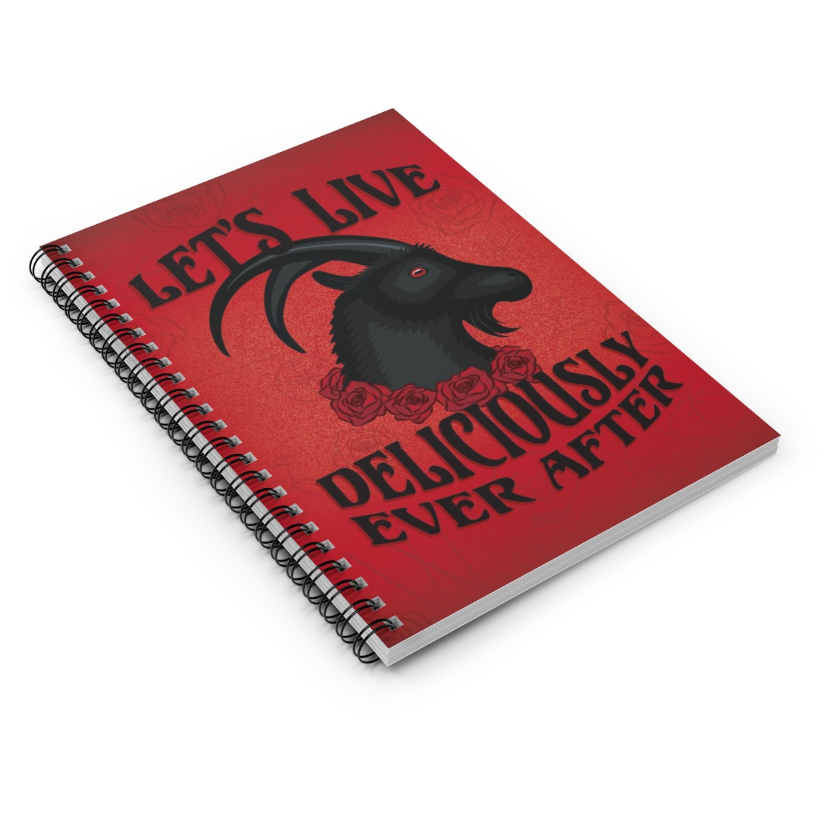 Let's Live Deliciously Ever After spiral notebook product thumbnail image