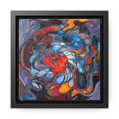 Hurricane Eyes - Art by Hannah Maria, Gallery Canvas Wraps, Square Frame